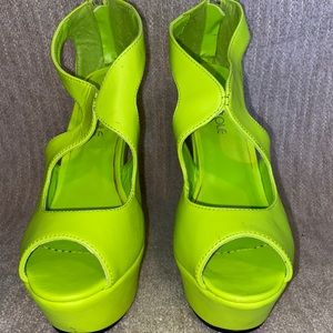 Neon Yellow Heels